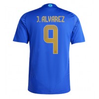 Camiseta Argentina Julian Alvarez #9 Visitante Equipación Copa America 2024 manga corta